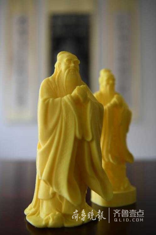 3d打印孔子塑像现代科技致敬儒家文化之祖