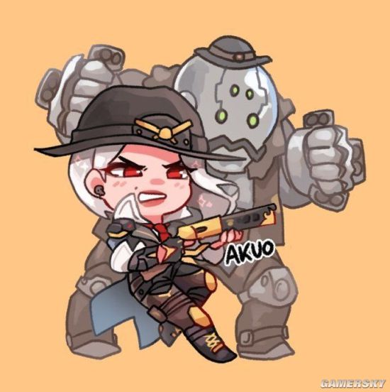 《守望先锋》新英雄艾什同人图 守望大姐大登场