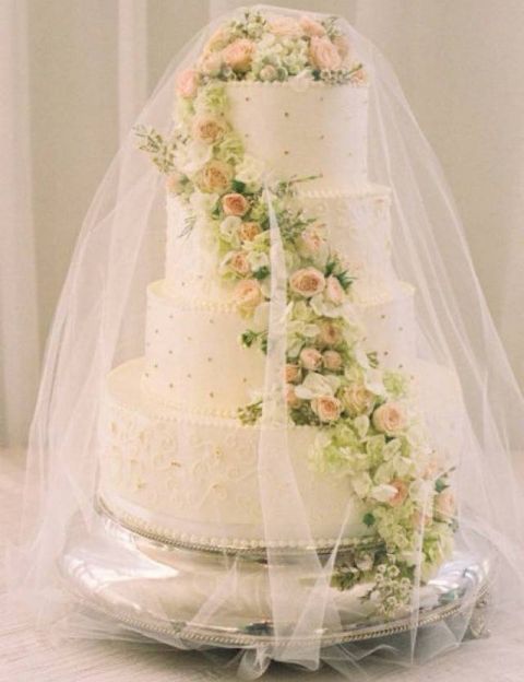 十二星座唯美婚礼蛋糕水瓶座好梦幻