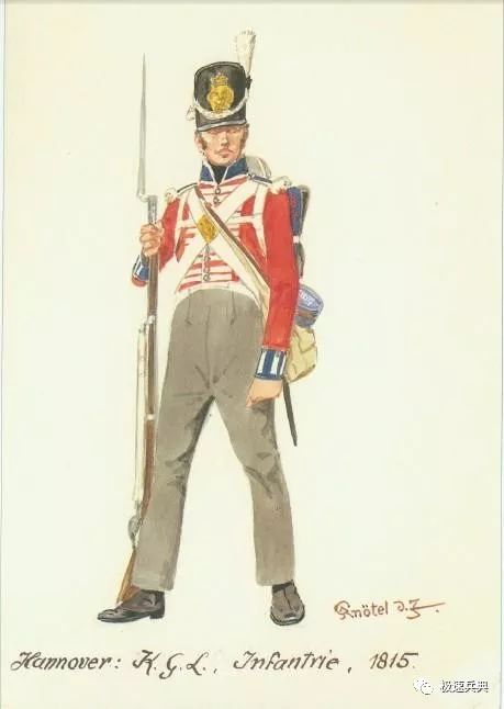 外籍部队:英王日耳曼军团,步兵列兵,1815年.