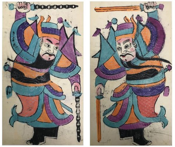 民间艺术与年味①神荼郁垒驱邪卫宅有门神