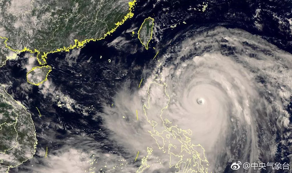 路径调整风力加强潮州发布台风蓝色预警超强台风山竹16日将正面袭击