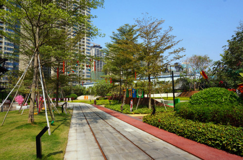 广钢新城重点发展的是广钢中央公园北部的区域(北区),目前这里已多盘