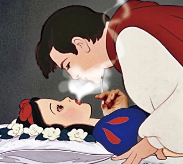 暗黑童话!绘师恶搞迪士尼公主 各种反骨行为大集合