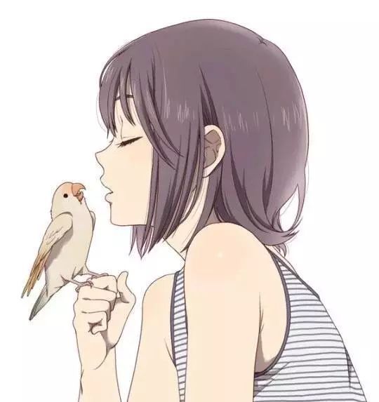 动漫女生头像握不住的沙干脆扬了它