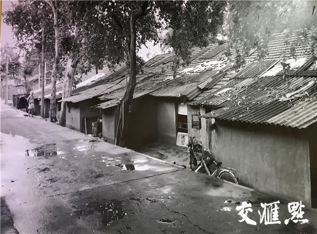 历史照片中的工人村街街景.