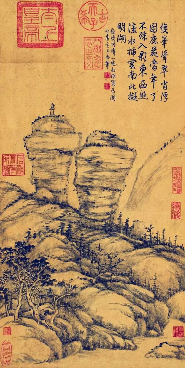 乾隆|题西湖诗画|题双塔峰图_新浪新闻