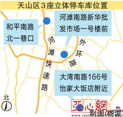 乌市天山区泊位工程首个立体停车库试运营