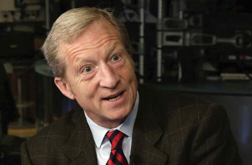 美国亿万富翁汤姆·斯泰尔。（图源：福克斯新闻网）