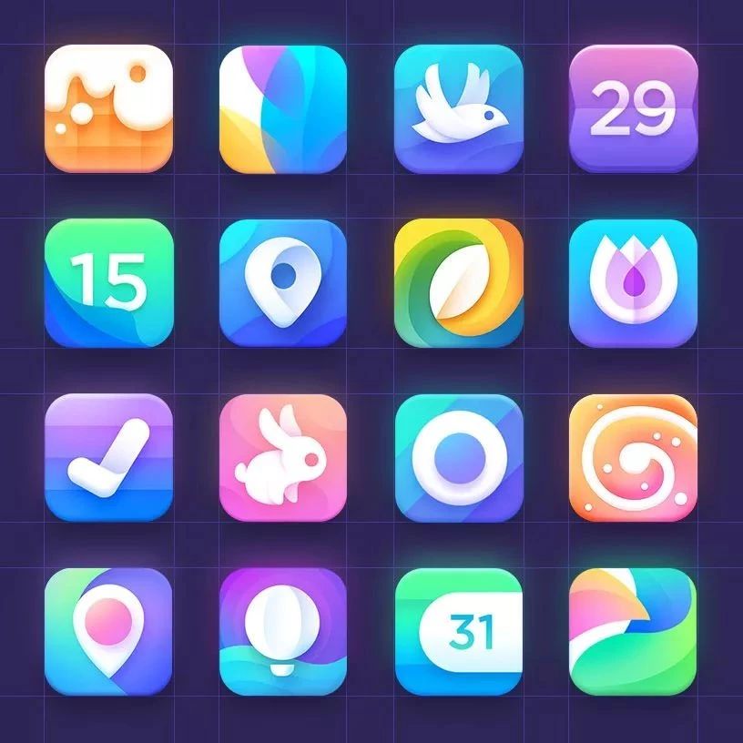 一组燃爆你眼球的APP LOGO图标UI设计作品|图标设计|互联网公司|UI设计_新浪新闻
