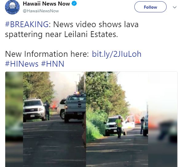 夏威夷火山喷发