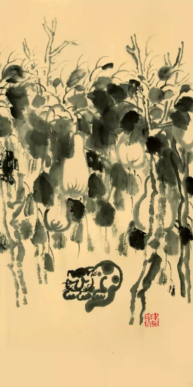 老树画画:夜雨两壶酒,秋风一杯茶。|秋风|夜雨|湖山_新浪新闻