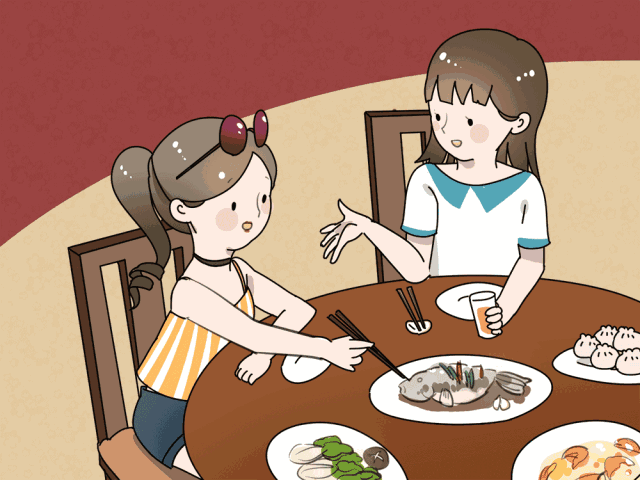 "比如赶着上中餐厅吃饭陪著她把在国外做起来麻烦的事,都先完成了喊著