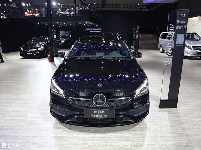 2018成都车展 奔驰cla暗夜特别版亮相