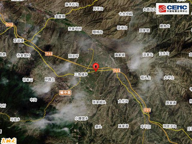 甘肃兰州市榆中县发生33级地震