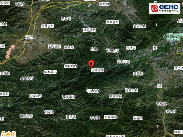 河北张家口市涿鹿县发生2.0级地震