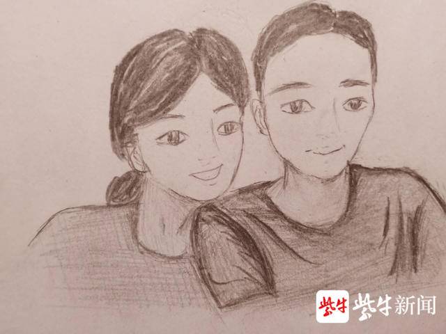 小棉袄女生手绘不同时期的父母边画边感慨对父母样貌关注太少