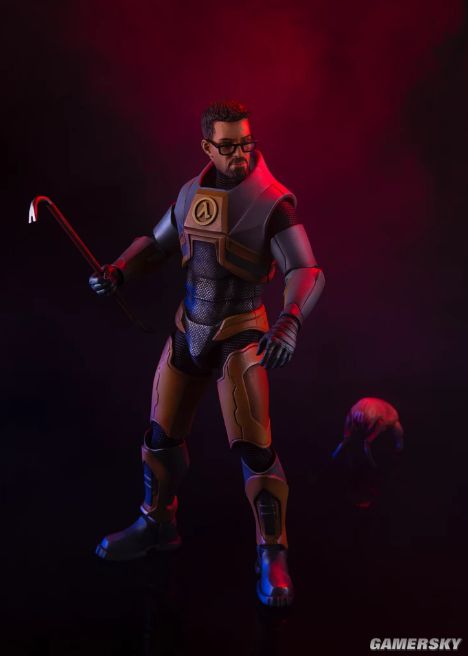 《半条命》1/6戈登弗里曼雕像 手持物理学圣剑撬棍