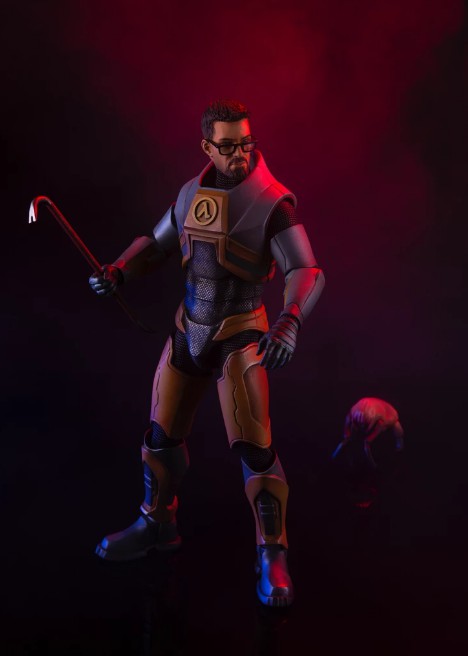 《半条命:爱莉克斯》1/6戈登弗里曼雕像:配件丰富 应有尽有!