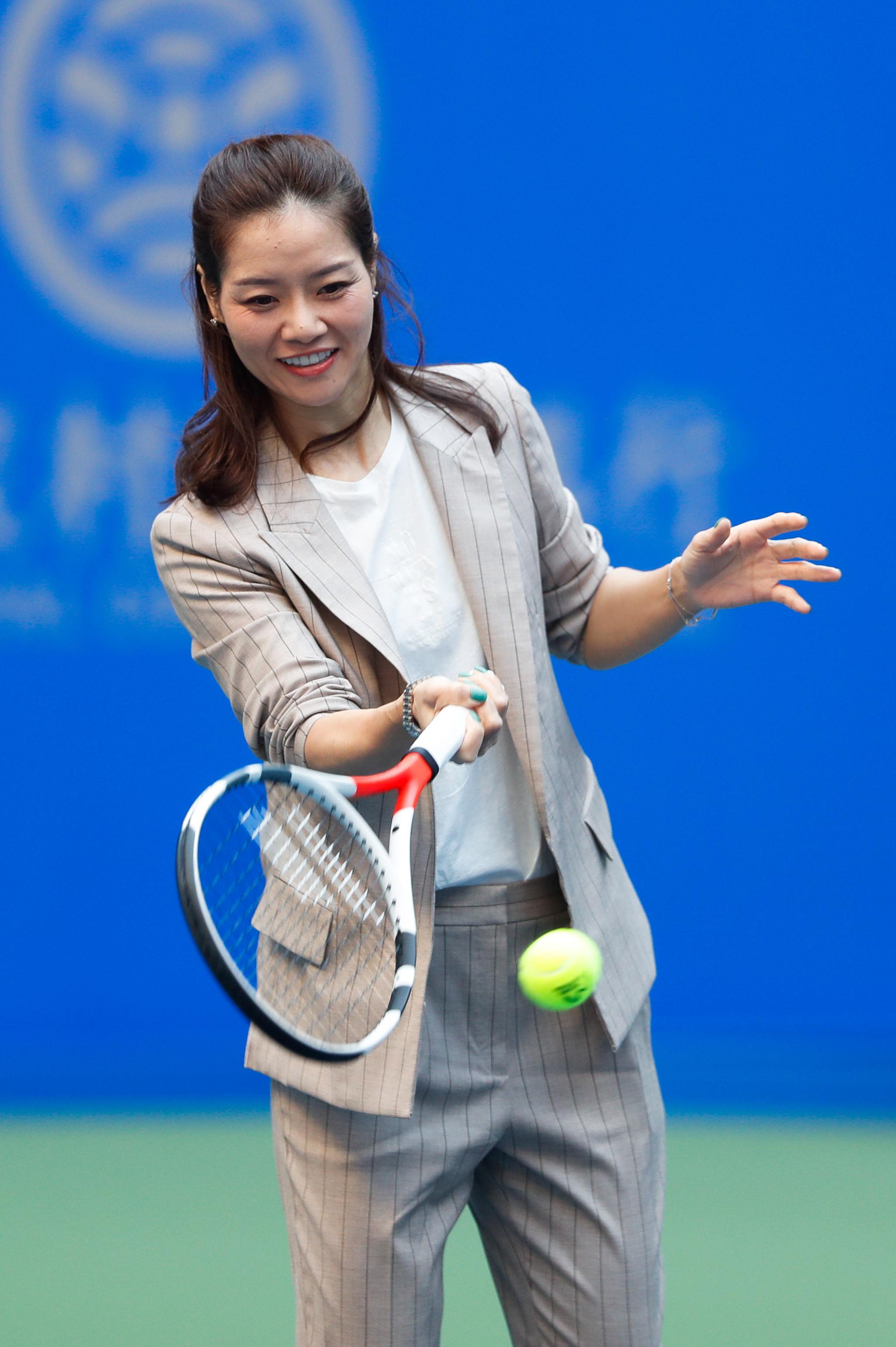李娜尽力推广武网赛事。图/WTA武汉公开赛