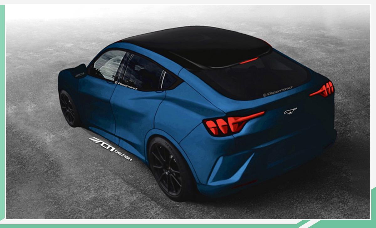 对标Model Y 曝福特纯电动“Mustang”渲染图
