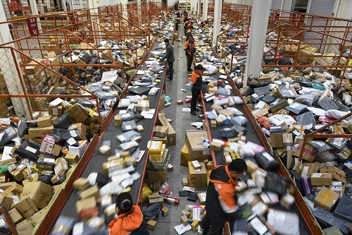 日媒:中国网购扩大 全球纸箱进入"大增产"时代
