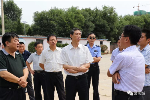 刘科察看黑臭水体治理,河道整治和防汛工作