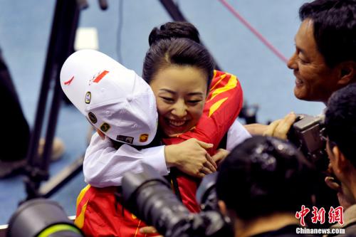 潘晓婷台球比赛 广州亚运会女子美式9球单打决赛,中国选手潘晓婷以7:5力克中华台北选手周婕妤夺冠。(资料图)中新网记者 金硕 摄