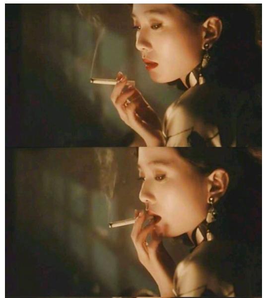 美女抽烟的电视剧图片