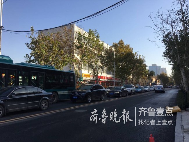 济南花园路施工结束放开通行!看,非机动车道加宽了