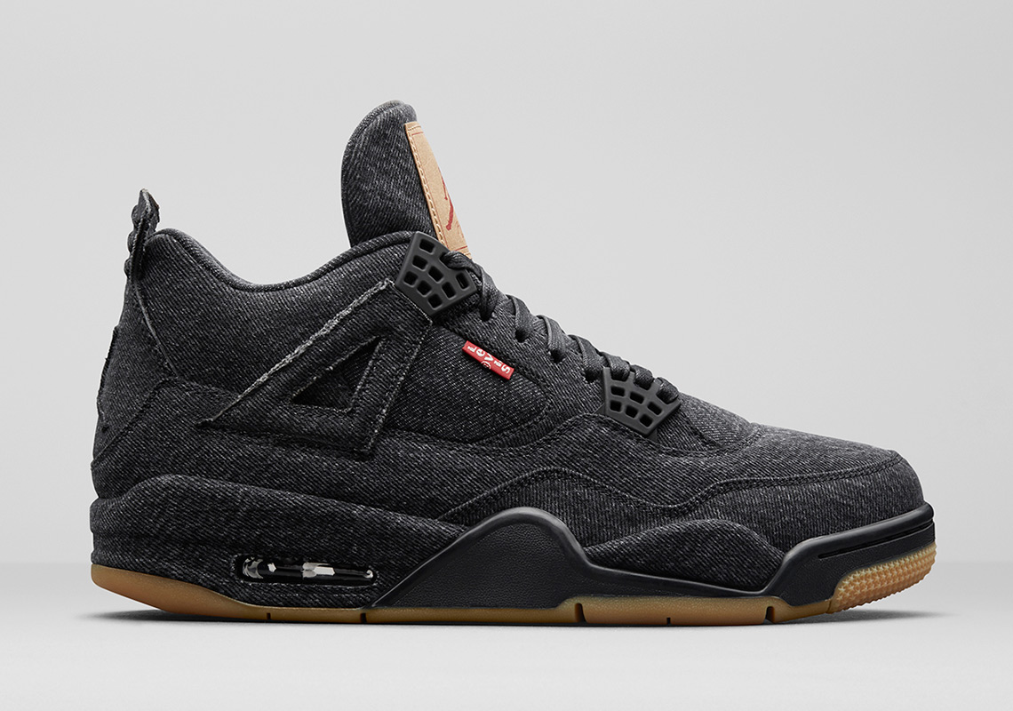 发售日期确定!两双 levis x air jordan 4 官图释出!