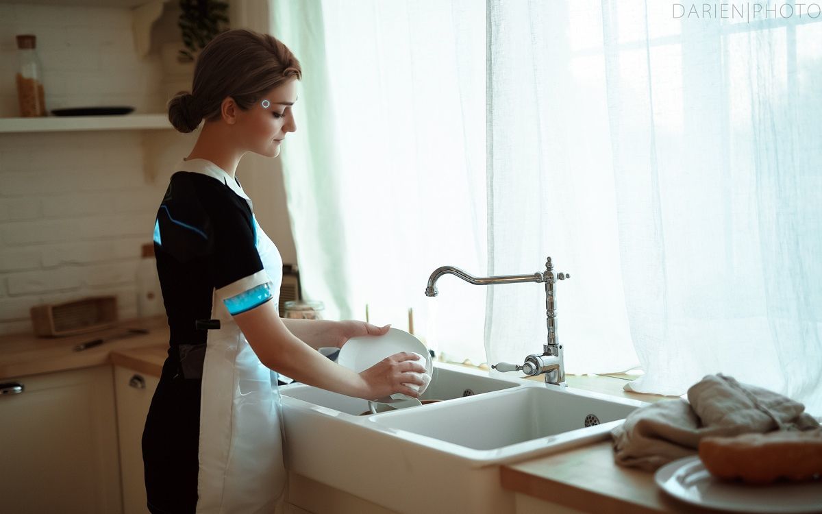 《底特律:变人》卡拉cos美图 完美还原仿生人家政女仆