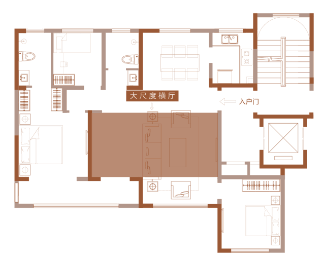 济南125㎡网红户型揭秘,双阳台四面宽四房电梯入户|天鸿|户型|阳台