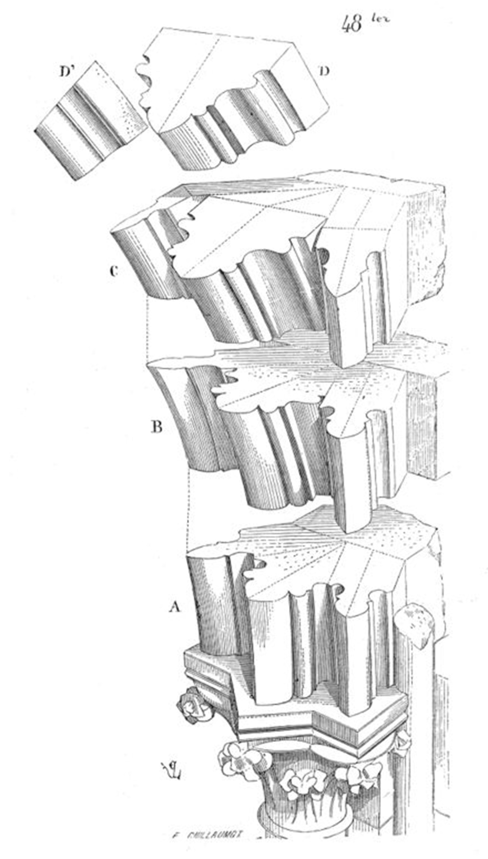 图九：勒·杜克，法国十一世纪至十八世纪建筑辞典，1854-1868