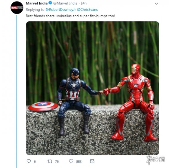 官方发糖最为致命钢铁侠推特发文喊话美国队长