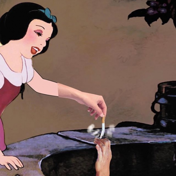 暗黑童话!绘师恶搞迪士尼公主 各种反骨行为大集合