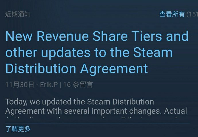 Steam销售分成规则改动高销量可拿到更高比例 新浪游戏 手机新浪网