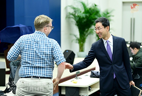 全文11月14日外交部发言人耿爽主持例行记者会