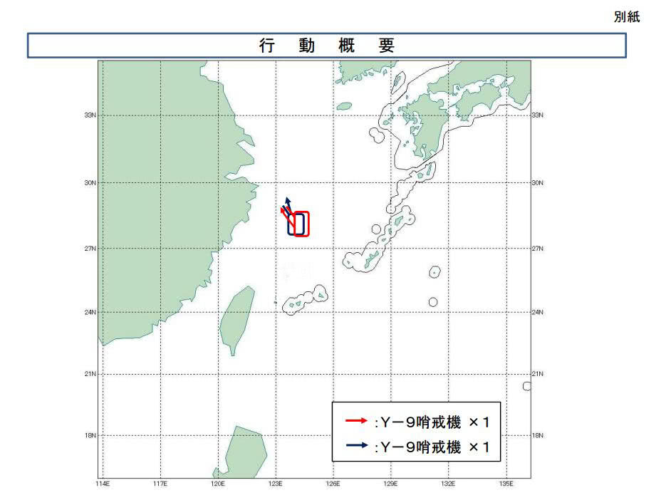 运-9巡逻机飞行路线 图片有修改