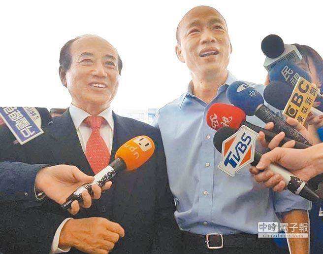 王金平（左）韩国瑜（右）（来源：台湾“中时电子报”）