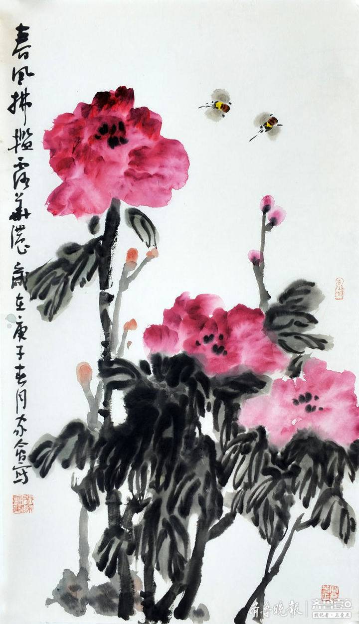 张家会写意花鸟画作品赏析
