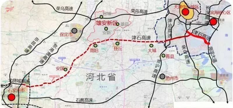 滨石高速天津段规划图图片