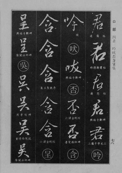 《王羲之行书字典》(全集)