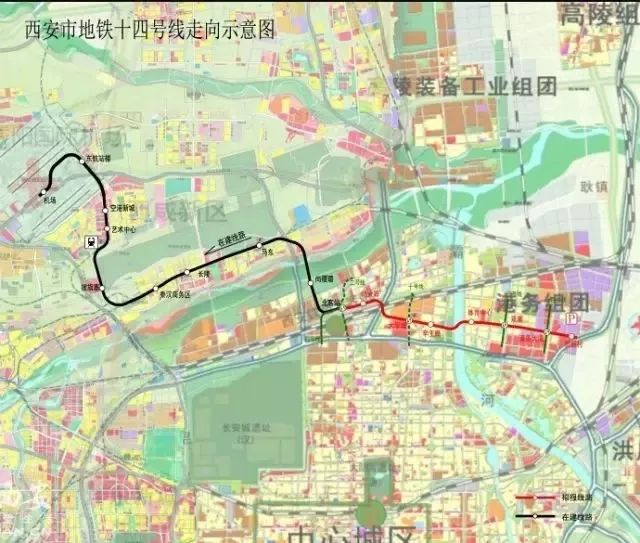 红庙坡-小白杨-丰禾路-开远门-土门-新桃园-延平门-高新一中-科技六路