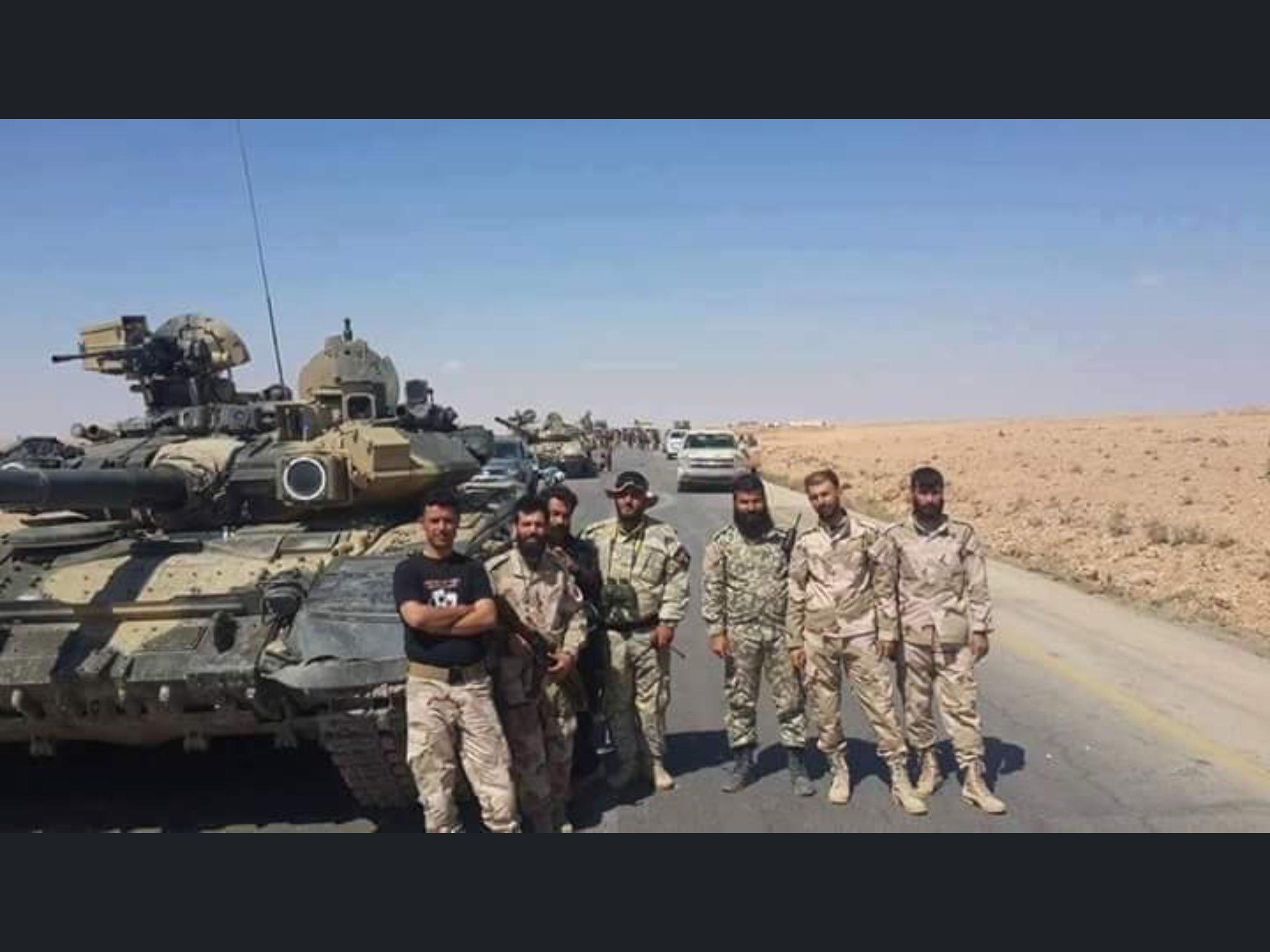 叙利亚阿拉伯陆军老虎部队的T-90A 图源：老虎部队官方社交媒体账号