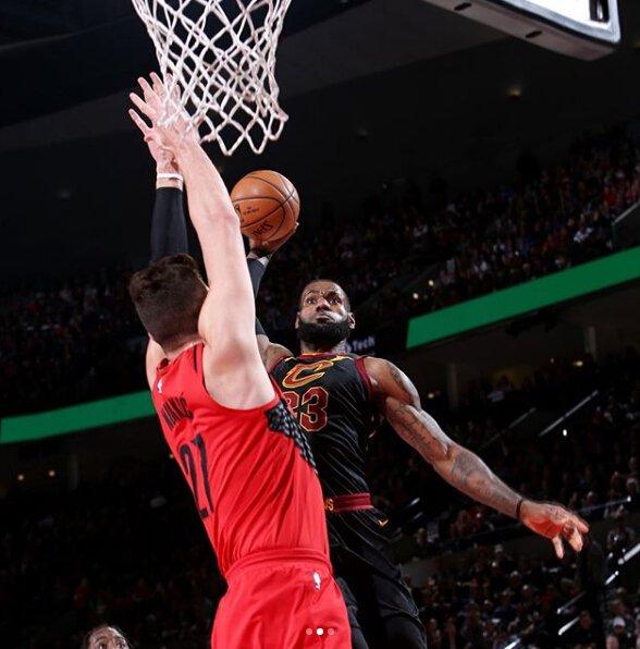 詹姆斯晒隔扣纽基奇:我觉得还行