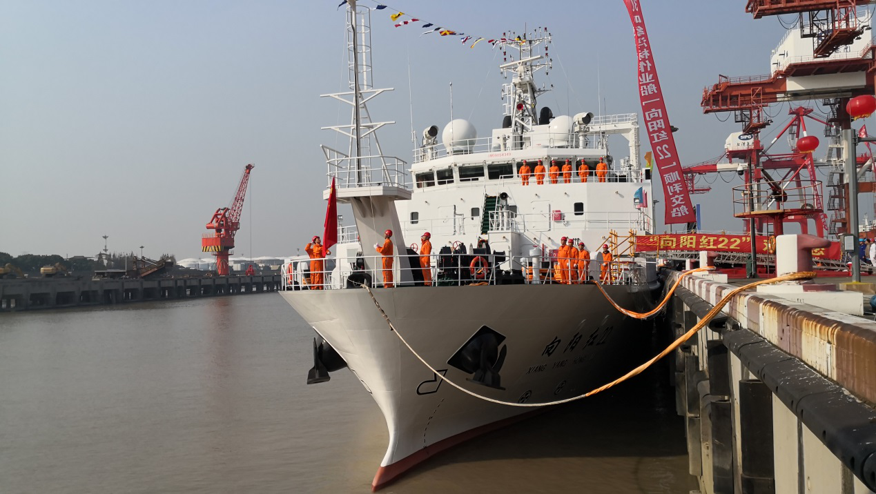 "向阳红22"交付,系我国首艘3000吨级大型浮标作业船|浮标|作业船|海洋