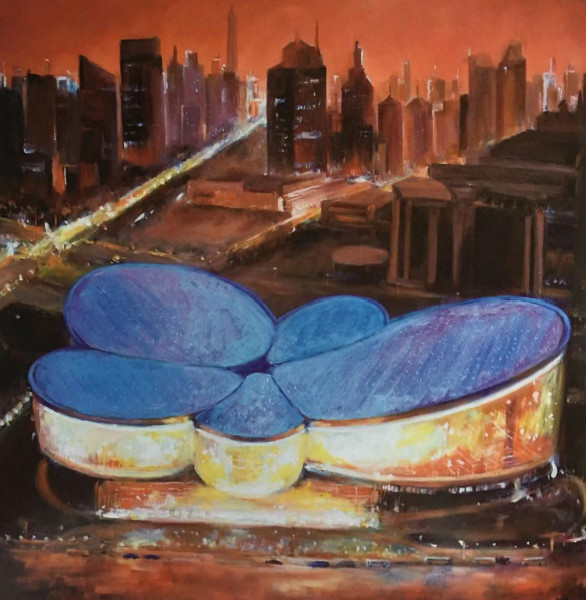 斑斓色彩映射上海巨变长三角油画艺术交流中心举办画展献礼国庆70周年