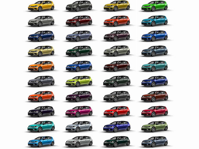 大众高尔夫r增加40款车身颜色 丰富其颜料调色板-新浪汽车