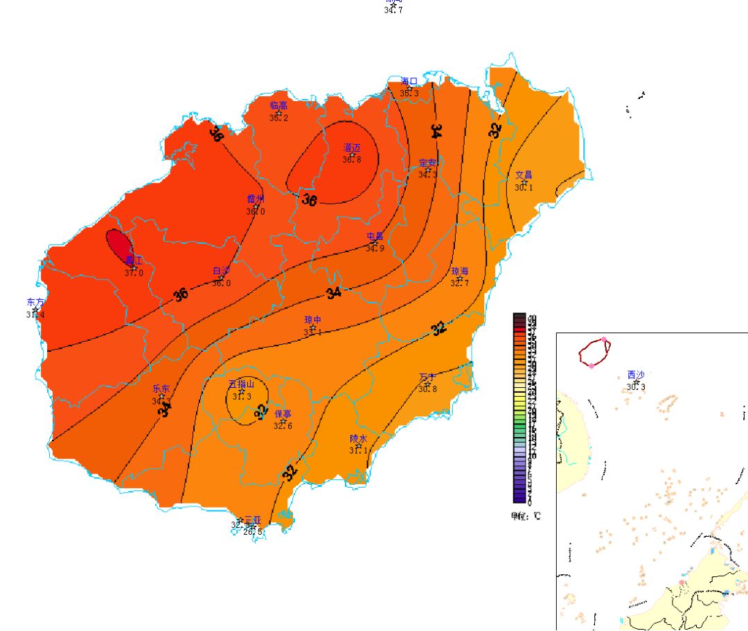 海南今年首发高温四级预警!